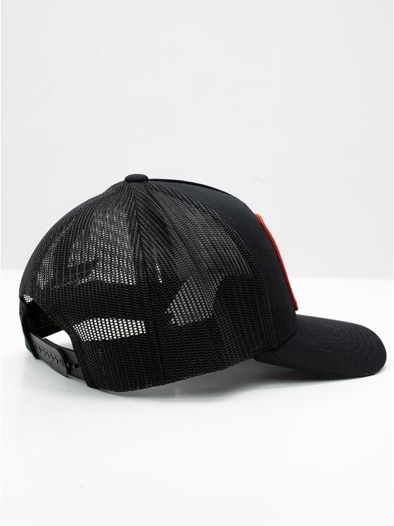 Smerfy Smerfy Czapka z daszkiem Trucker Czarna Smerfy Papa Smerf Patch uni Czarny