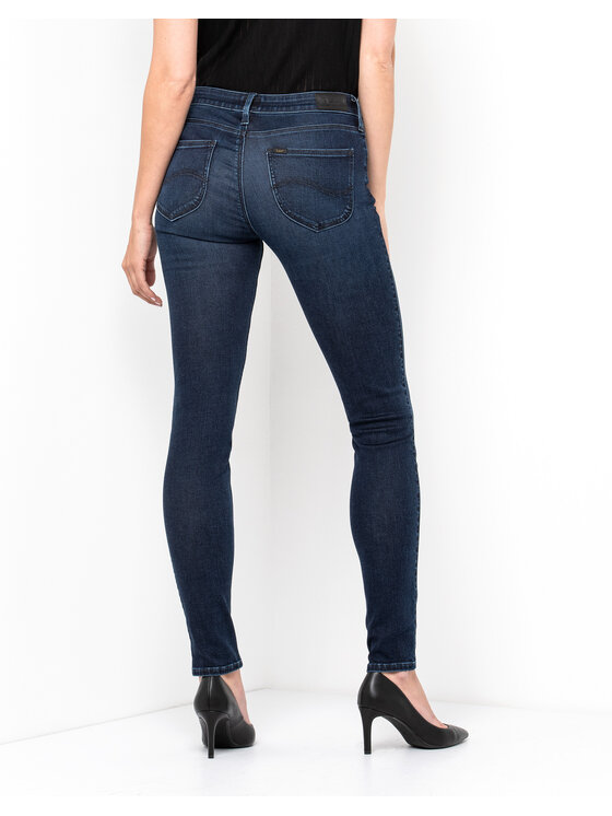 Lee Lee Jeansy Scarlett Polished Indigo Granatowy Skinny Fit