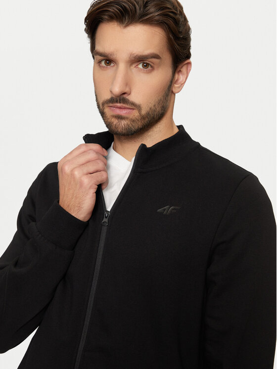 4F 4F Sweatshirt 4FWMM00TSWSM1463 Schwarz Regular Fit