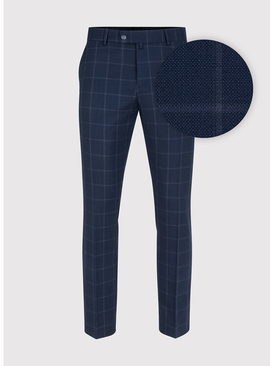 Pako Lorente Pako Lorente Spodnie garniturowe P23WF-6G-002 Granatowy Slim Fit