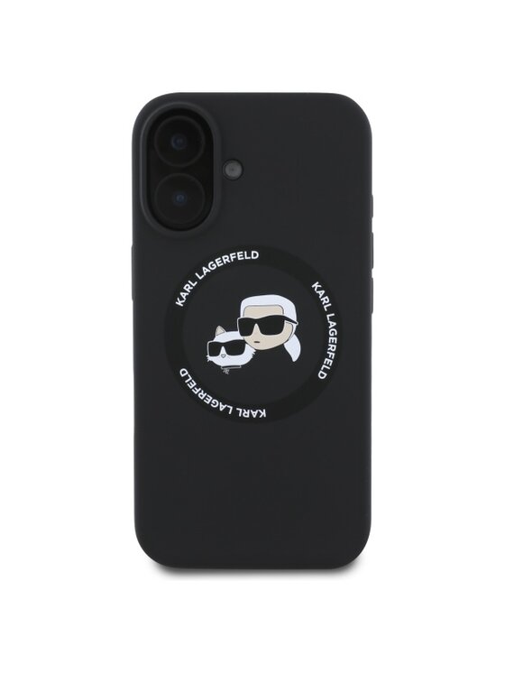 KARL LAGERFELD KARL LAGERFELD Etui na telefon Karl&Choupette Heads MagSafe Czarny