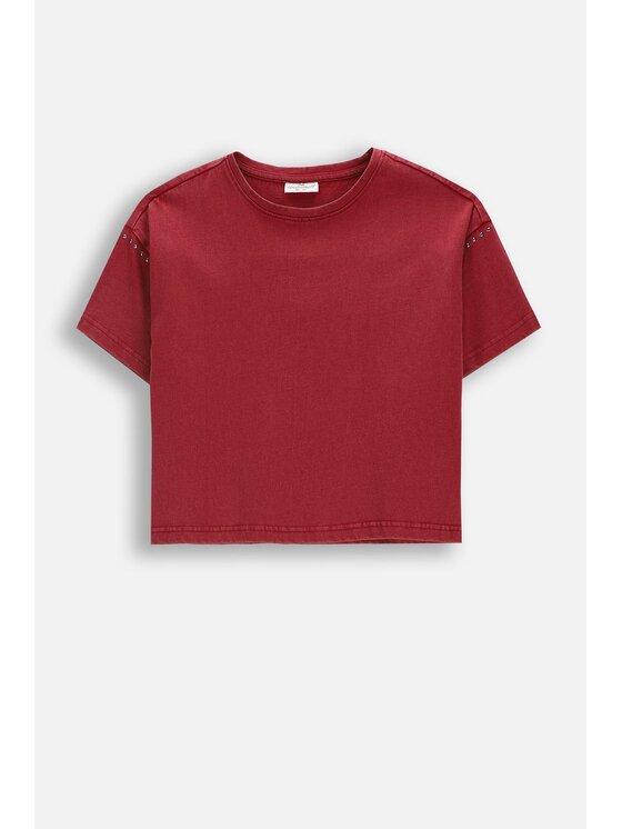 Coccodrillo Coccodrillo T-Shirt WC6143204GGJ-017 Bordowy Regular Fit