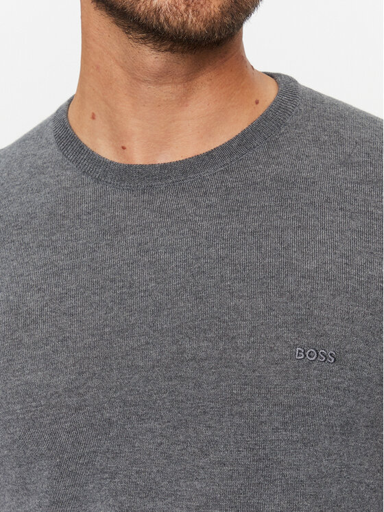 BOSS Boss Pulover Botto-L 50476364 Siva Regular Fit