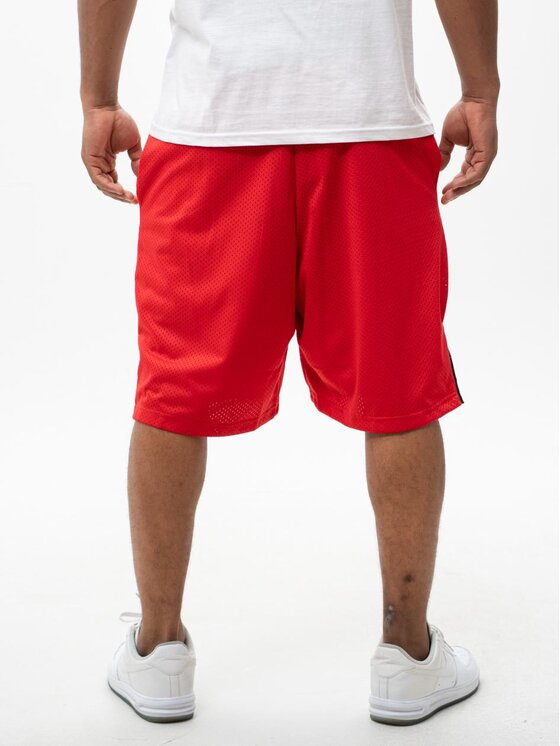 Jigga Wear Jigga Wear Szorty sportowe Krótkie Spodenki Dresowe Czerwone / Białe Jigga Wear Baseball S Czerwony Regular Fit