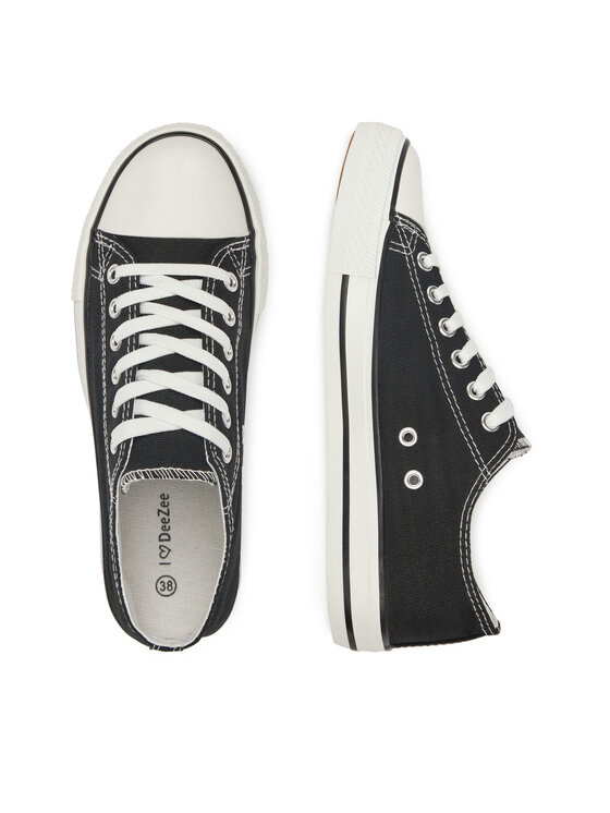 DeeZee DeeZee Sneakers aus Stoff FG-2913 Schwarz