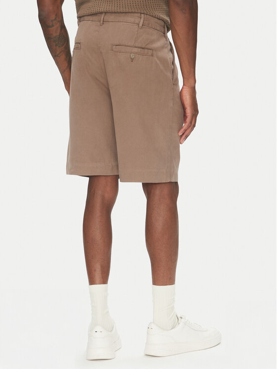 Lindbergh Lindbergh Pantaloncini di tessuto 30-505054 Beige Wide Fit