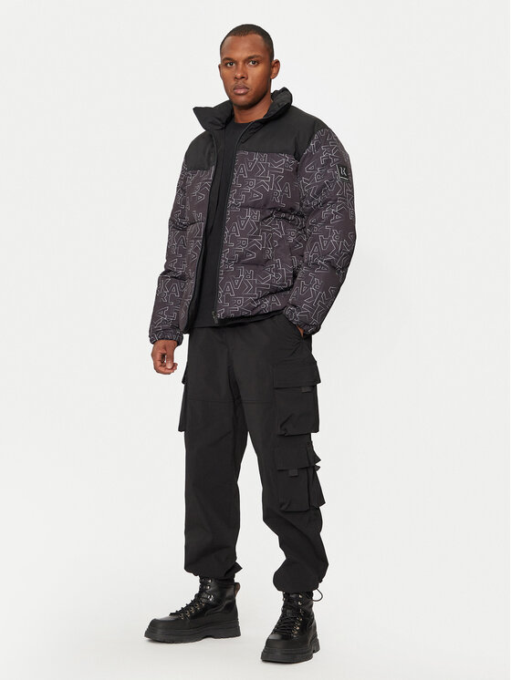 KARL LAGERFELD KARL LAGERFELD Pūkinė striukė 505011 544528 Pilka Regular Fit