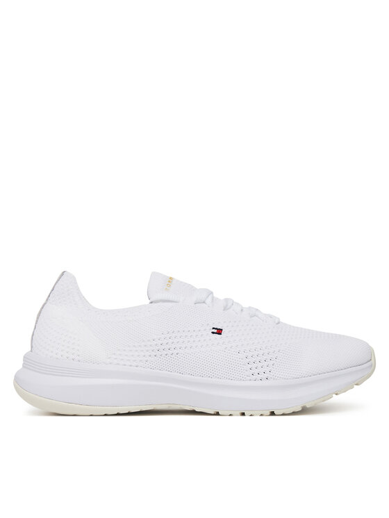 Tommy Hilfiger Tommy Hilfiger Снікерcи Th Knit Runner FW0FW08813 Білий