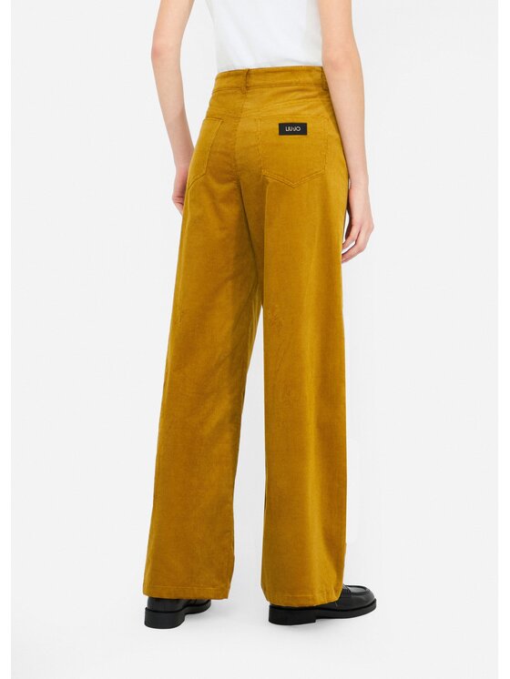 Liu Jo Liu Jo Pantalone da abito MF5274T192AX0734 Giallo Regular Fit
