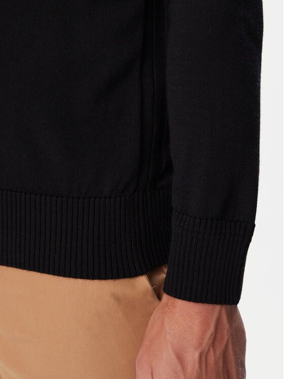 BOSS BOSS Megztinis 50578034 Juoda Regular Fit