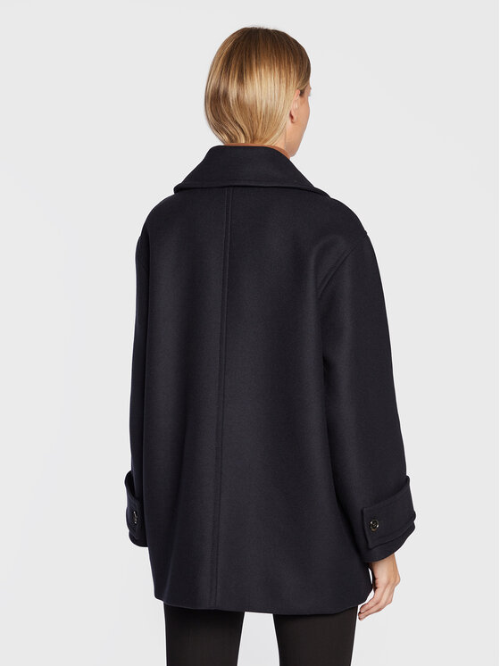 IVY OAK IVY OAK Вовняне пальто Carly IO1122F1050 Cиній Relaxed Fit