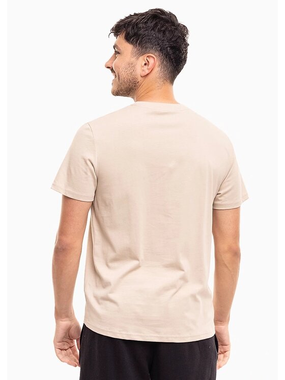 4F 4F T-Shirt 4FWSS26TTSHM4484-83S Μπεζ Regular Fit
