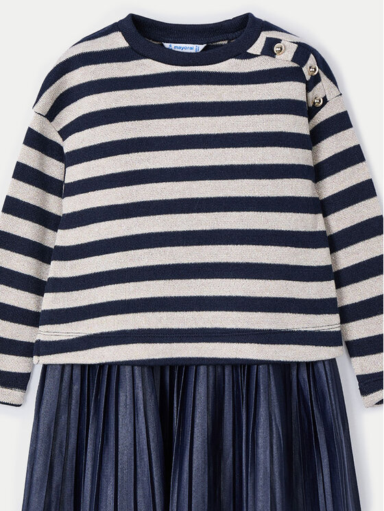 Mayoral Mayoral Set Pullover und Kleid 4932 Dunkelblau Regular Fit
