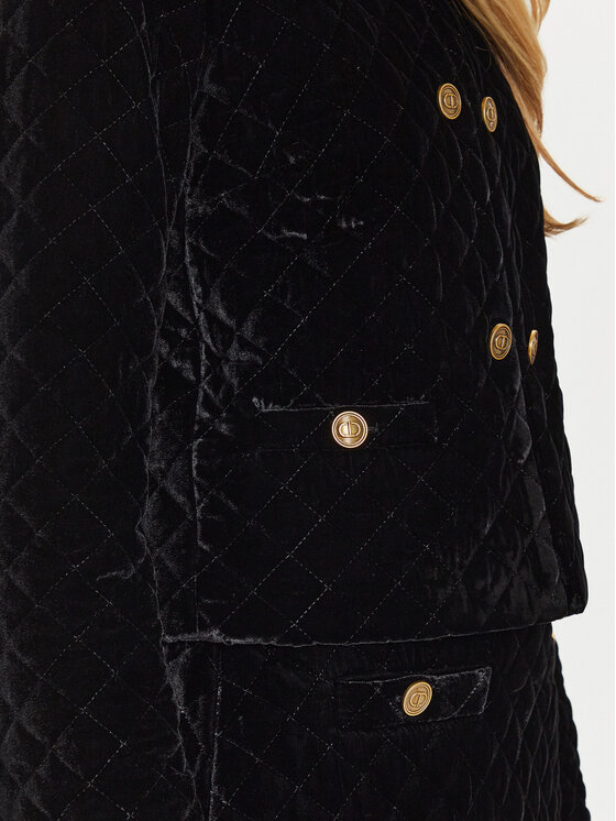 TWINSET TWINSET Marynarka 242TT2140 Czarny Regular Fit