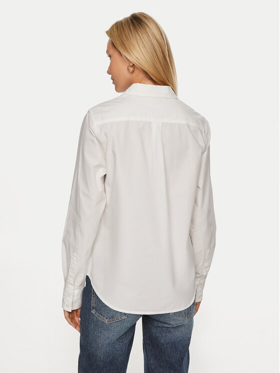 Guess Jeans Guess Jeans Cămașă W4YH68 WGCF1 Alb Regular Fit