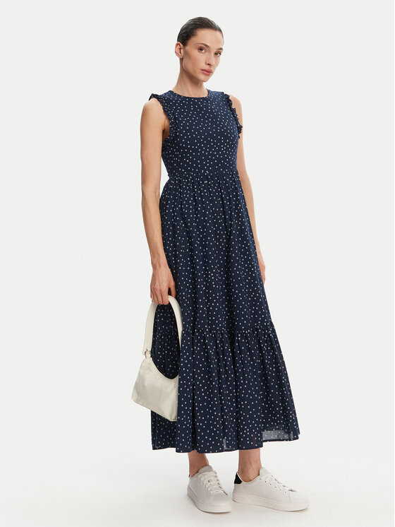Pepe Jeans Pepe Jeans Vsakodnevna obleka Deborah PL953666 Mornarsko modra Regular Fit