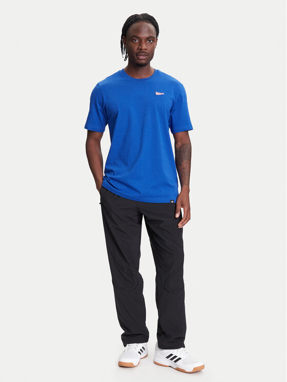 adidas adidas Tričko Pennant Trim Graphic JL9227 Modrá Regular Fit