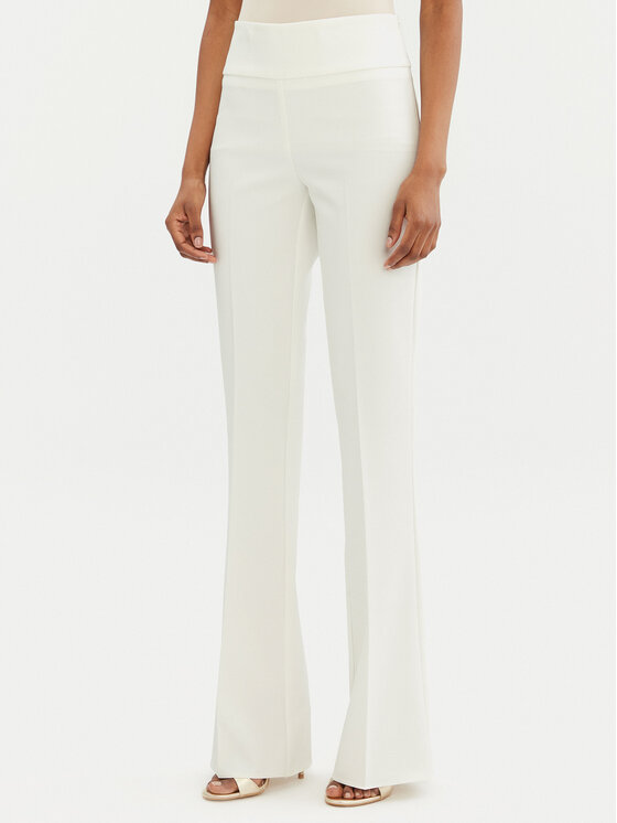 Rinascimento Rinascimento Pantaloni di tessuto CFC0122830003 Bianco Regular Fit