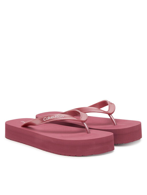 Calvin Klein Calvin Klein Žabky Flatform Flip Flop Met Tpu HW0HW03120 Ružová