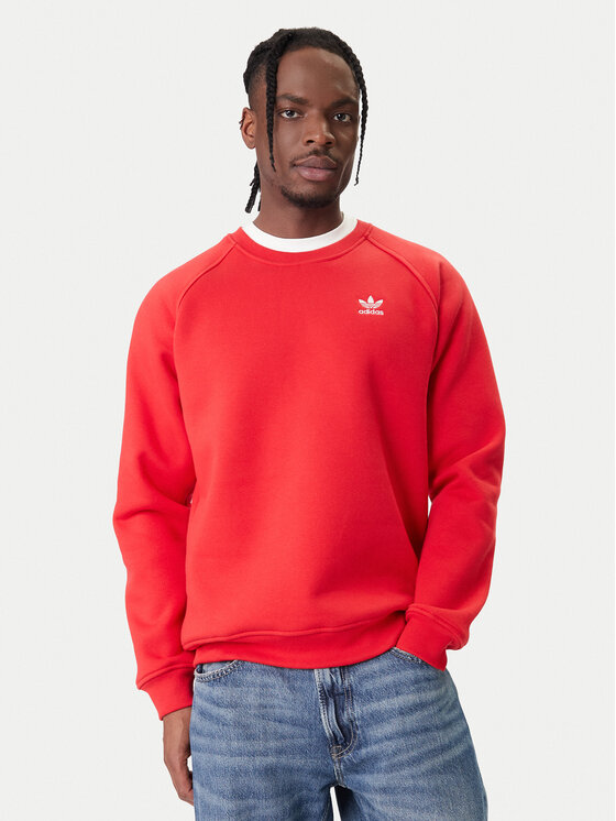 adidas adidas Bluză Trefoil Essentials KC8983 Roșu Regular Fit