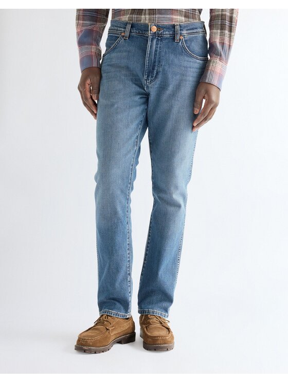 Wrangler Wrangler Jeansy LARSTON Niebieski Slim Fit