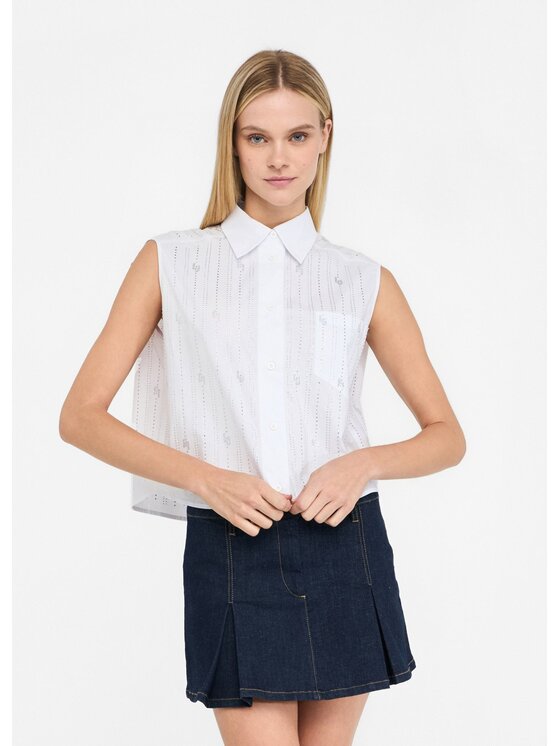 Liu Jo Liu Jo Camicia UF5239T039AM9861 Bianco Regular Fit