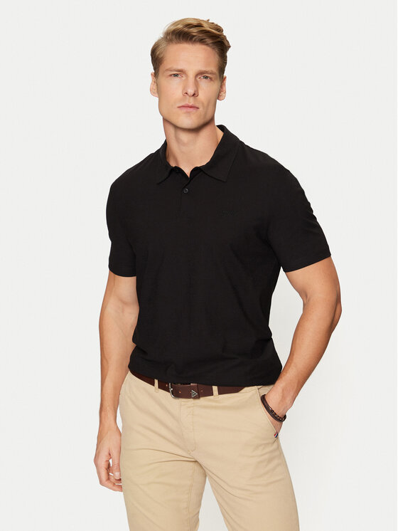 Poloshirt Guess, Größe S Schwarz M4YP31 KCD60