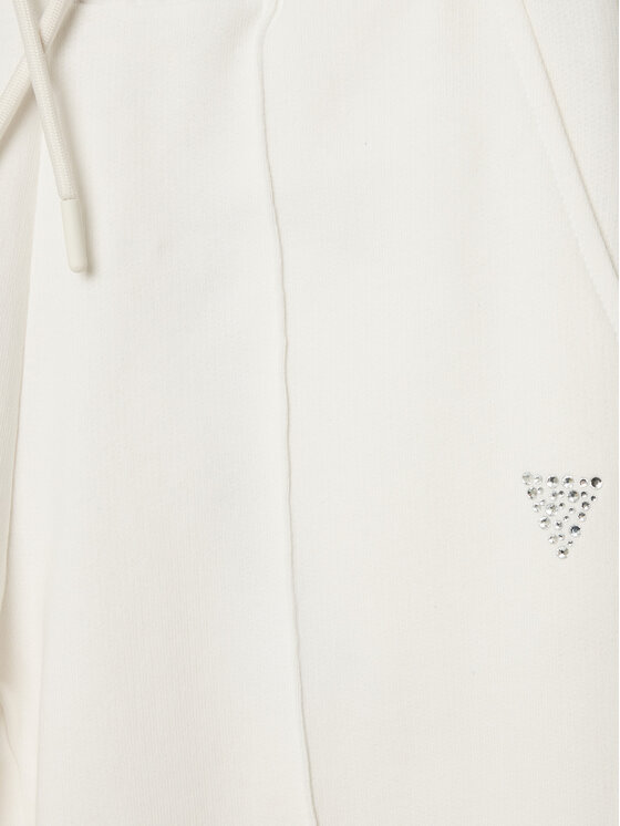 Guess Guess Spodnie dresowe J5GQ11 KCRP0 Biały Relaxed Fit