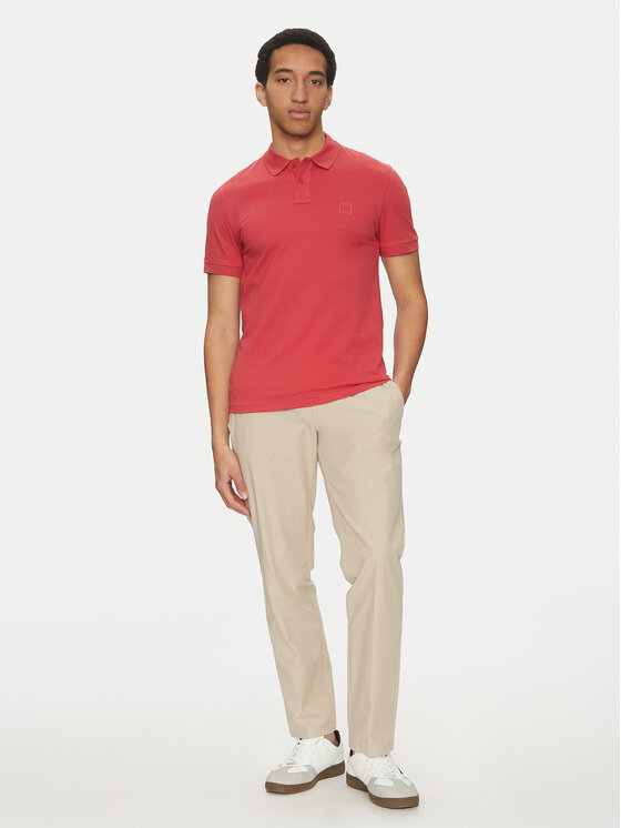 BOSS BOSS Polo majica Passenger 50507803 Rdeča Slim Fit