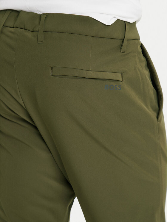 BOSS BOSS Pantaloni din material T_Commuter 50534303 Verde Slim Fit