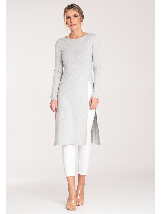 FIGL FIGL Halenka M1075 Šedá Regular Fit