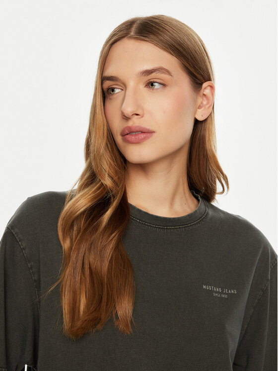Mustang Mustang T-Shirt Welby 1015943 Γκρι Oversize