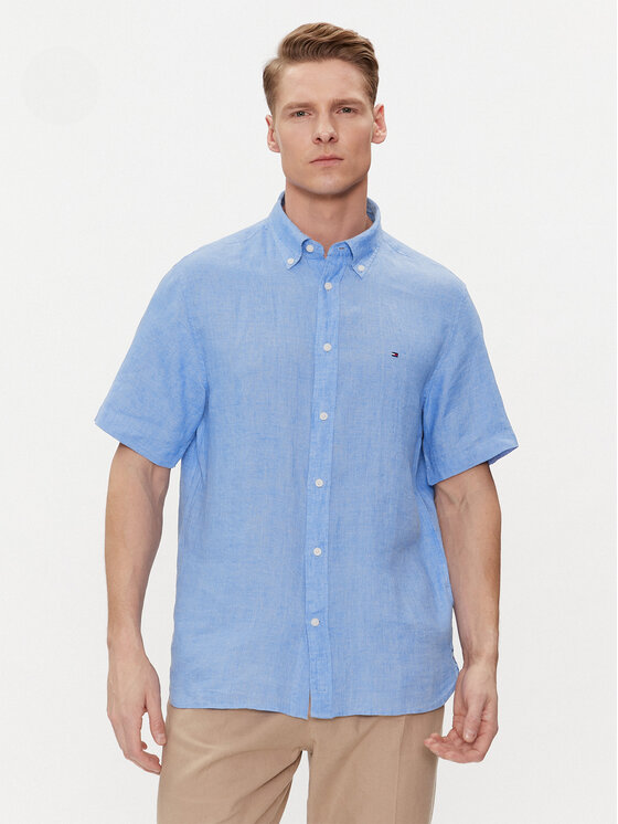 Tommy Hilfiger Tommy Hilfiger Πουκάμισο MW0MW35207 Μπλε Regular Fit
