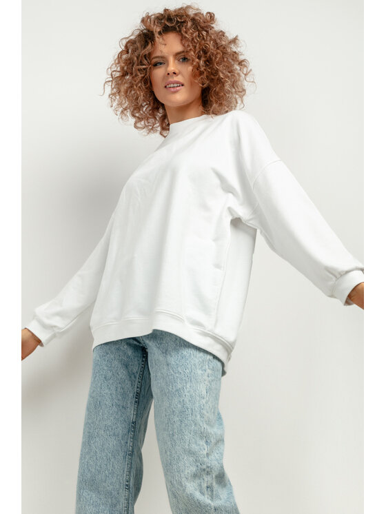 Tessita Tessita Mikina T417/1/XL-XXL Bílá Oversize