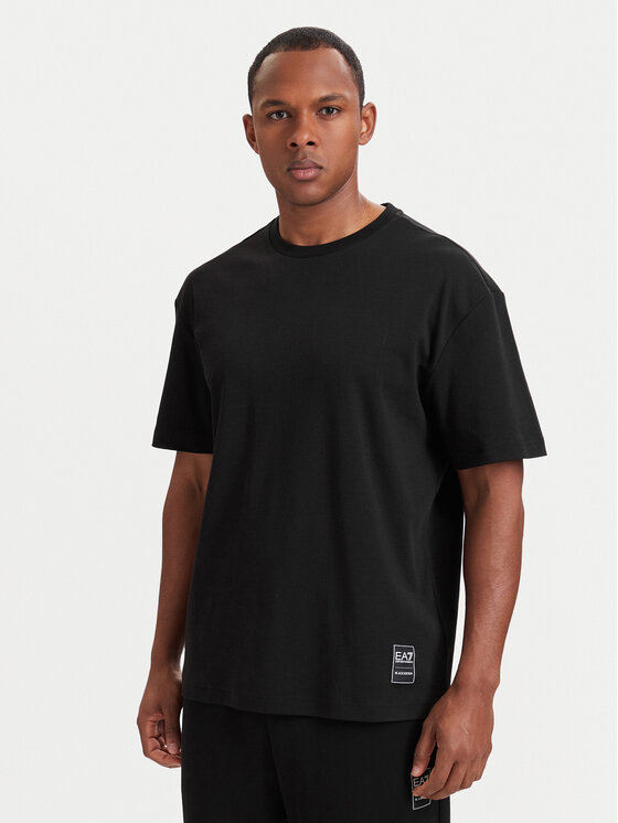 EA7 Emporio Armani EA7 Emporio Armani T-Shirt 7M002107 AF10441 UC001 Černá Relaxed Fit