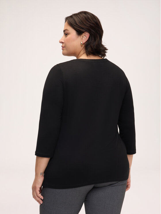 Fiorella Rubino Fiorella Rubino T-Shirt G048L009440N0Z3 Czarny Regular Fit