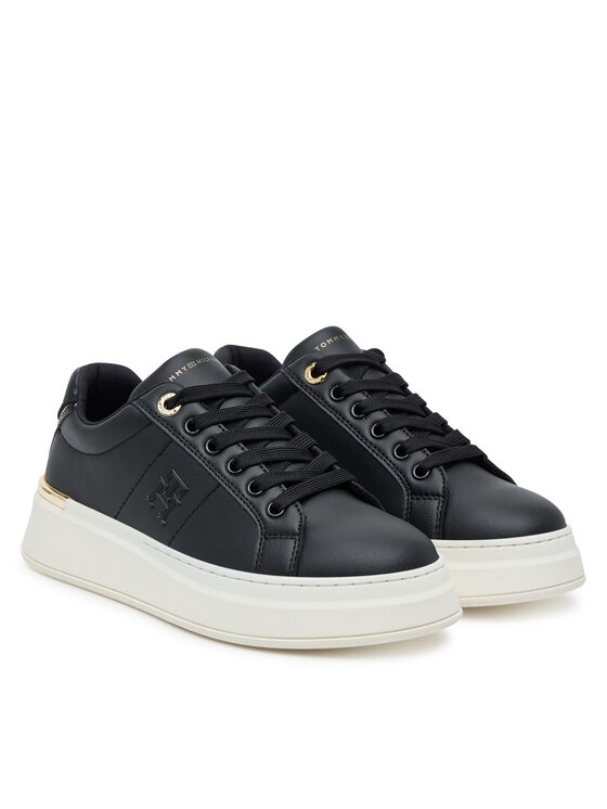Tommy Hilfiger Tommy Hilfiger Sneakersy Low Cut Lace-Up T3A9-33985-1355 Czarny
