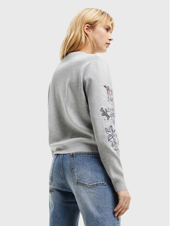 Maglione Laia 22WWJFAF Grigio Relaxed Fit