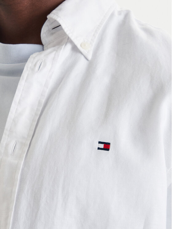 Tommy Hilfiger Tommy Hilfiger Marškiniai MW0MW42450 Balta Regular Fit