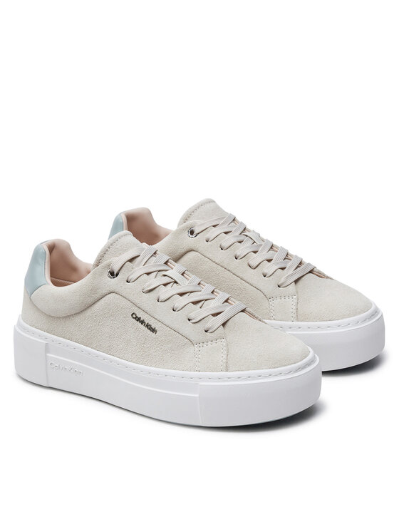 Calvin Klein Calvin Klein Sportcipők Flatform Cup Lace Up W/Ml HW0HW02282 Bézs