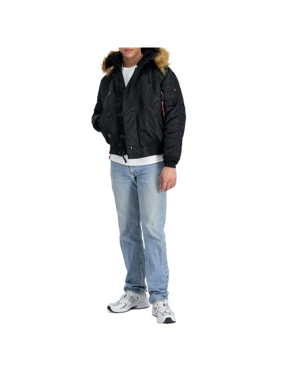 Alpha Industries Alpha Industries Kurtka zimowa AI.100105-03-XL Czarny Relaxed Fit