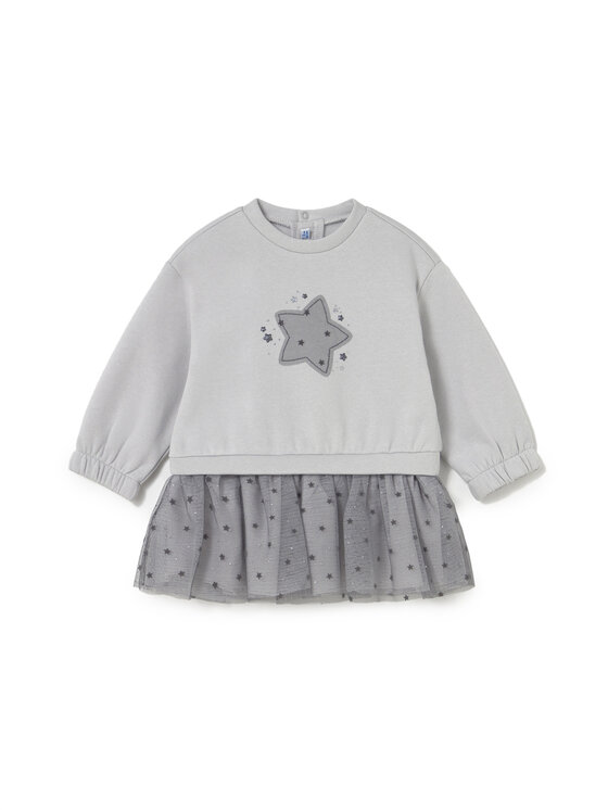Mayoral Mayoral Трикотажна сукня 2912 Сірий Regular Fit