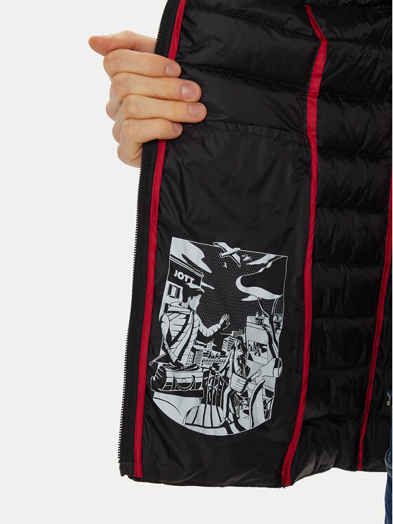 Jott Jott Kurtka puchowa Cha P000WDOW02 Czarny Slim Fit
