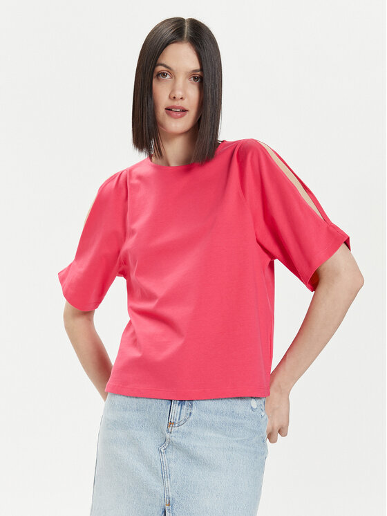 United Colors Of Benetton United Colors Of Benetton Tričko 3BL0D1078 Ružová Regular Fit