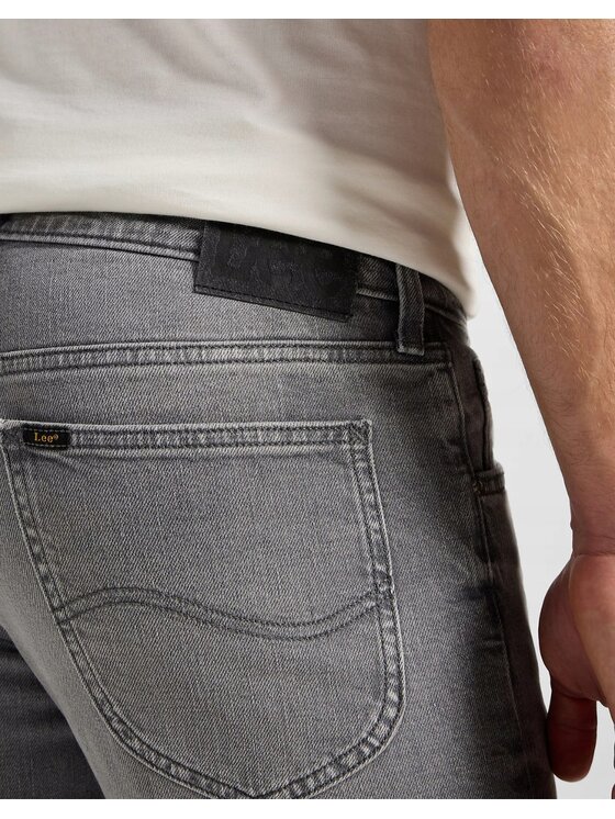Lee Lee Jeansy Daren Zip Fly Szary Regular Fit