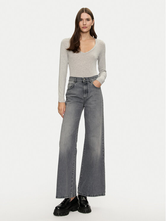 Brave Soul Brave Soul Боди LBS-149JILLGREYM Сив Regular Fit