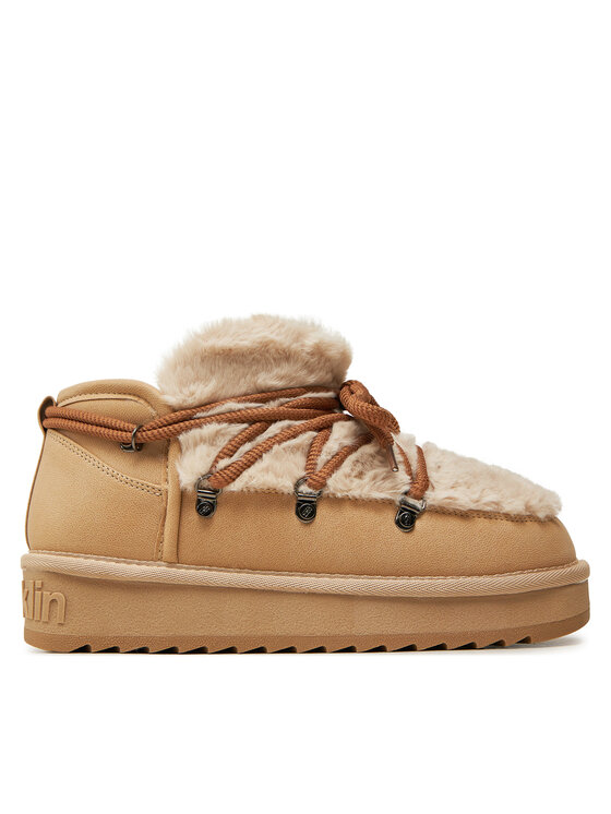 D.Franklin D.Franklin Schneeschuhe Nordic TRK Fur Low Bomb DFSH370011 Beige
