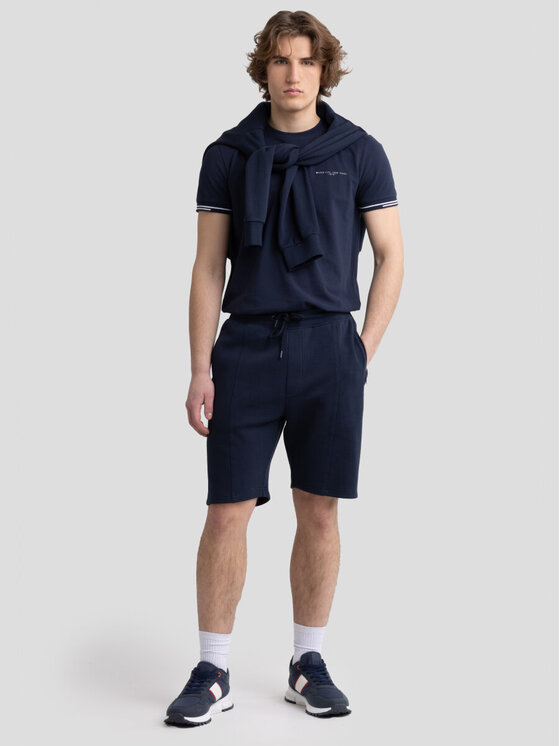 BIG STAR BIG STAR T-Shirt WLADER_403_150 Granatowy Basic Fit