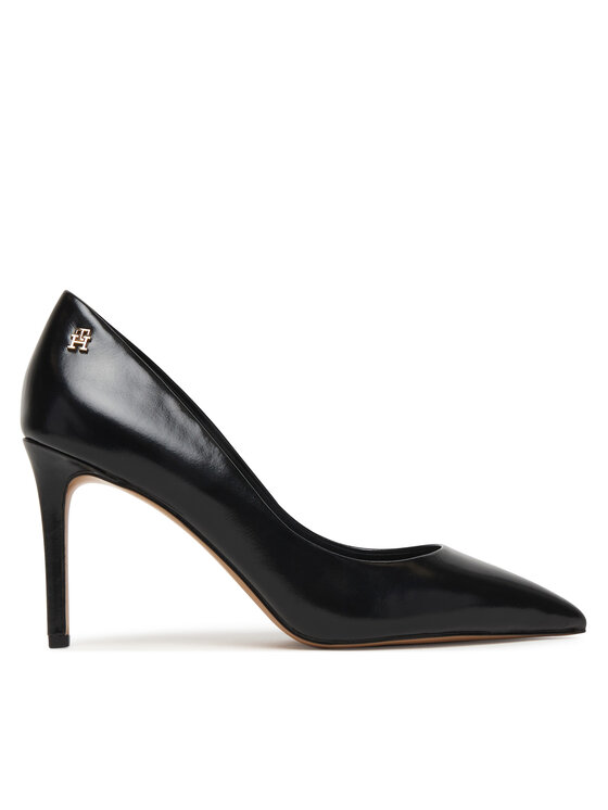 Tommy Hilfiger Tommy Hilfiger Pantofi cu toc subțire Essential Pointed Pump FW0FW09362 Negru