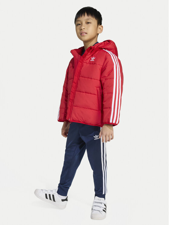 adidas adidas Kurtka zimowa adicolor JV8550 Czerwony Loose Fit
